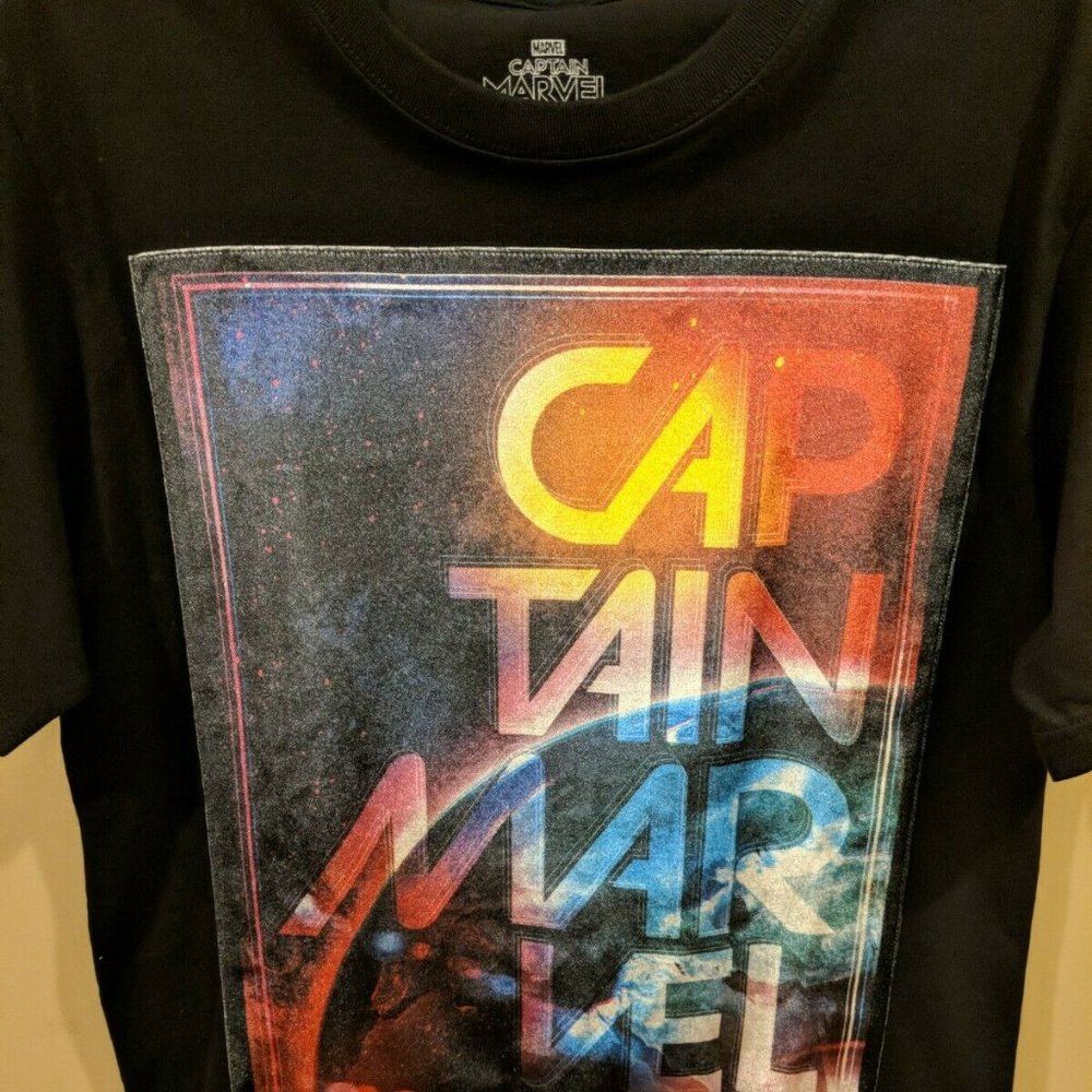 Captain Marvel Velvet Picture T-shirt